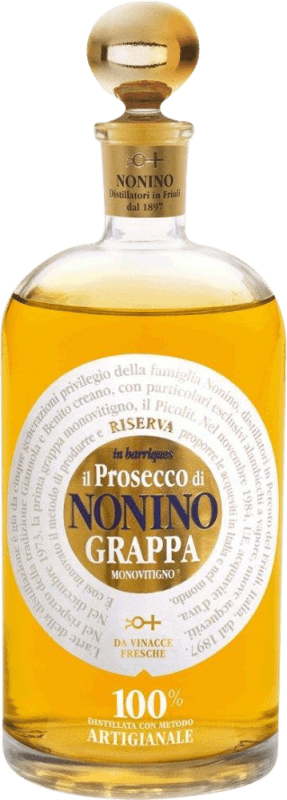 51,95 € Бесплатная доставка | Граппа Nonino Il Prosecco Бочка I.G.T. Grappa Friulana Фриули-Венеция-Джулия Италия Glera — Глера Бутылка 70 cl