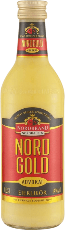 4,95 € Envio grátis | Creme de Licor Nordbrand Nordhausen Advokat Eierlikör Alemanha Garrafa Terço 35 cl