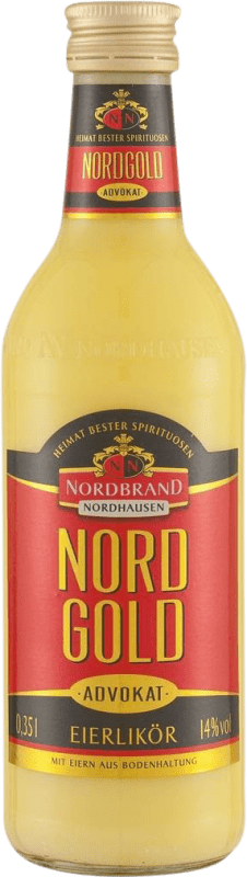 4,95 € Envio grátis | Licores Nordbrand Nordhausen Advokat Eierlikör Alemanha Garrafa Terço 35 cl