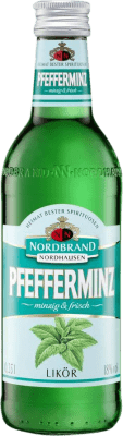 2,95 € Бесплатная доставка | Ликеры Nordbrand Nordhausen Pfefferminzlikör Германия треть литровая бутылка 35 cl