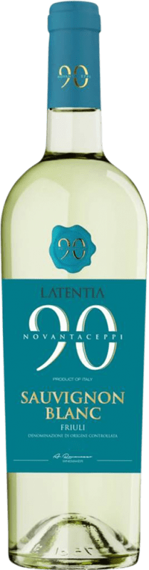 9,95 € Envio grátis | Vinho branco Novantaceppi D.O.C. Friuli Friuli-Venezia Giulia Itália Sauvignon Branca Garrafa 75 cl