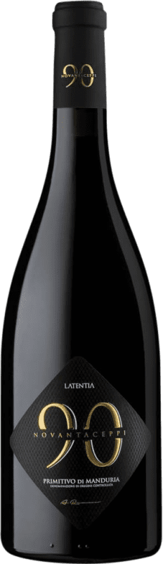 13,95 € Free Shipping | Red wine Novantaceppi D.O.C. Primitivo di Manduria Puglia Italy Primitivo Bottle 75 cl