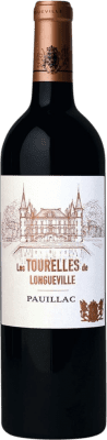 38,95 € Бесплатная доставка | Красное вино Les Tourelles de Longueville A.O.C. Pauillac Бордо Франция Merlot, Cabernet Sauvignon, Cabernet Franc, Petit Verdot Половина бутылки 37 cl