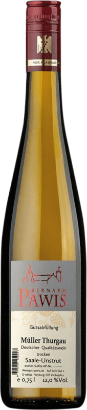 11,95 € Spedizione Gratuita | Vino Bianco Pawis Trocken — Secco Q.b.A. Saale-Unstrut Saale Unstrut Germania Müller-Thurgau Bottiglia 75 cl