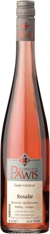 15,95 € Бесплатная доставка | Розовое вино Pawis Rosalie Q.b.A. Saale-Unstrut Saale Unstrut Германия Zweigelt — Цвайгельт Бутылка 75 cl
