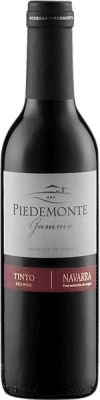 4,95 € 送料無料 | 赤ワイン Piedemonte Gamma D.O. Navarra ナバラ スペイン Tempranillo — テンプラニーリョ, Merlot — メルロー, Cabernet Sauvignon — カベルネ・ソーヴィニヨン ハーフボトル 37 cl