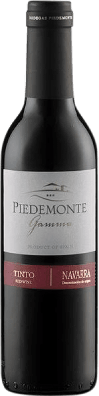 4,95 € 送料無料 | 赤ワイン Piedemonte Gamma Tinto D.O. Navarra ナバラ スペイン Tempranillo, Merlot, Cabernet Sauvignon ハーフボトル 37 cl