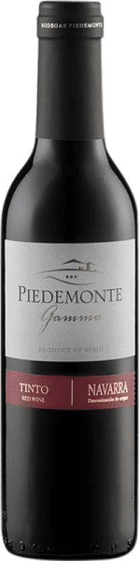 4,95 € Envío gratis | Vino Tinto Piedemonte Gamma D.O. Navarra Navarra España Tempranillo, Merlot, Cabernet Sauvignon Media Botella 37 cl