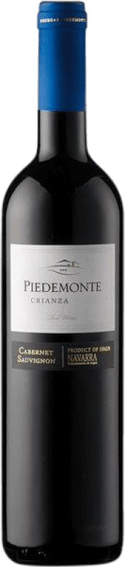 9,95 € 免费送货 | 红酒 Piedemonte 岁 D.O. Navarra 纳瓦拉 西班牙 Cabernet Sauvignon 瓶子 75 cl