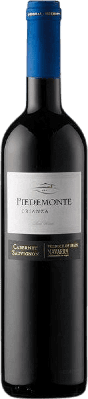 13,95 € Free Shipping | Red Wine Piedemonte Crianza — Aged D.O. Navarra Navarre Spain Cabernet Sauvignon 75 cl