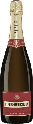 25,95 € Kostenloser Versand | Weißer Sekt Piper-Heidsieck Cuvée Brut A.O.C. Champagne Champagner Frankreich Spätburgunder, Nebbiolo, Chardonnay Halbe Flasche 37 cl