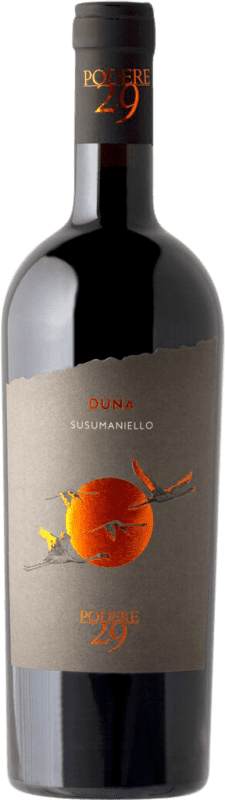 44,95 € 免费送货 | 红酒 Podere 29 Duna I.G.T. Puglia 普利亚大区 意大利 Susumaniello 瓶子 75 cl