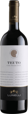 27,95 € Бесплатная доставка | Красное вино Podernovo Teuto I.G.T. Toscana Тоскана Италия Merlot, Sangiovese бутылка 75 cl