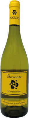 14,95 € Envoi gratuit | Vin blanc Poggio Capponi Bianco Sovente I.G.T. Toscana Toscane Italie Bouteille 75 cl