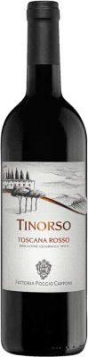 26,95 € Free Shipping | Red wine Poggio Capponi Tinorso I.G.T. Toscana Tuscany Italy Bottle 75 cl