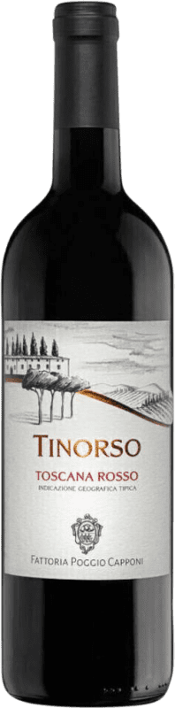 29,95 € Бесплатная доставка | Красное вино Poggio Capponi Tinorso I.G.T. Toscana Тоскана Италия 75 cl