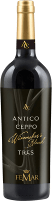 16,95 € Бесплатная доставка | Красное вино Poggio Le Volpi Tres Rosso Antico Ceppo I.G.T. Lazio Лацио Италия Syrah, Cabernet Sauvignon, Petit Verdot бутылка 75 cl