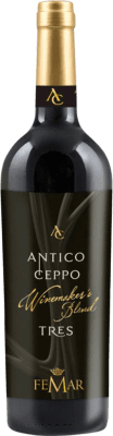 8,95 € Free Shipping | Red Wine Poggio Le Volpi Tres Antico Ceppo I.G.T. Lazio Lazio Italy Syrah — Shiraz, Cabernet Sauvignon, Petit Verdot Bottle 75 cl
