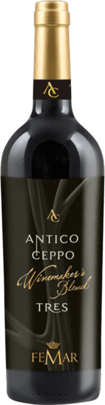 8,95 € Envío gratis | Vino Tinto Poggio Le Volpi Tres Antico Ceppo I.G.T. Lazio Lazio Italia Syrah, Cabernet Sauvignon, Petit Verdot Botella 75 cl