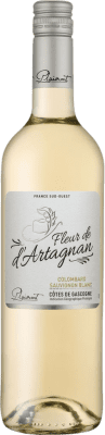 6,95 € 免费送货 | 白酒 Plaimont Fleur de d'Artagnan Colombard Sauvignon I.G.P. Vin de Pays Côtes de Gascogne 法国 Sauvignon, Colombard 瓶子 75 cl