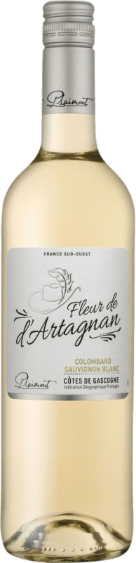 6,95 € 免费送货 | 白酒 Plaimont Fleur de d'Artagnan Colombard Sauvignon I.G.P. Vin de Pays Côtes de Gascogne 法国 Sauvignon, Colombard 瓶子 75 cl