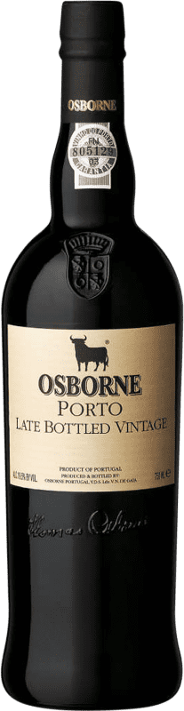 31,95 € Free Shipping | Fortified Wine Osborne LBV Late Bottled Vintage I.G. Porto Porto Portugal Nebbiolo, Touriga Nacional, Tinta Roriz, Tinta Cão, Tinta Barroca 75 cl