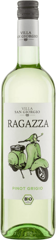 6,95 € Бесплатная доставка | Белое вино Villa San Giorgio Ragazza I.G.T. Colline Teatine Италия Pinot Grey Eco Эко Био Органический бутылка 75 cl