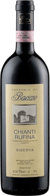 25,95 € 免费送货 | 红酒 Renzo Masi Basciano Rufina 预订 D.O.C.G. Chianti 托斯卡纳 意大利 Sangiovese, Colorino 瓶子 75 cl