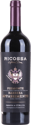 12,95 € Kostenloser Versand | Rotwein Cantine di Ricossa Appassimento D.O.C. Piedmont Piemont Italien Barbera Flasche 75 cl