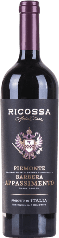 12,95 € Kostenloser Versand | Rotwein Cantine di Ricossa Appassimento D.O.C. Piedmont Piemont Italien Barbera Flasche 75 cl
