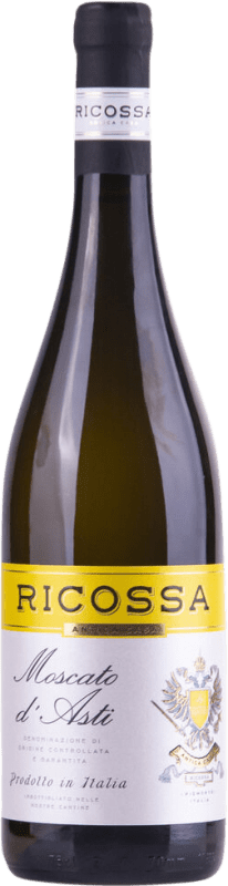 7,95 € Kostenloser Versand | Weißwein Cantine di Ricossa D.O.C.G. Moscato d'Asti Piemont Italien Muscat Bianco Flasche 75 cl