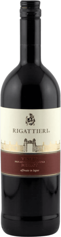 10,95 € 免费送货 | 红葡萄酒 Rigattieri Legno I.G.T. Veneto 威尼托 意大利 Merlot — 梅洛 1 L