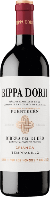 13,95 € Free Shipping | Red wine Rippa Dorii Aged D.O. Ribera del Duero Castilla y León Spain Tempranillo Bottle 75 cl