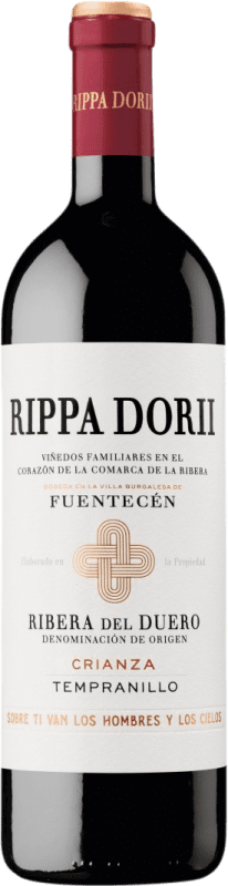 18,95 € Kostenloser Versand | Rotwein Rippa Dorii Alterung D.O. Ribera del Duero Kastilien und León Spanien Tempranillo Flasche 75 cl