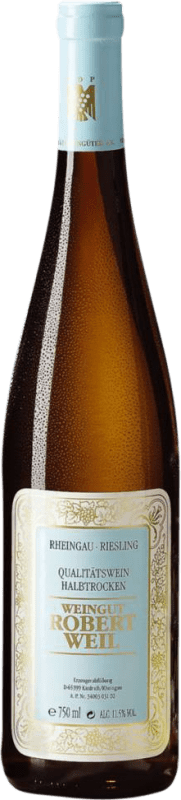 18,95 € 免费送货 | 白酒 Robert Weil 半干半甜 Q.b.A. Rheingau Rheingau 德国 Riesling 瓶子 75 cl