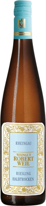 18,95 € 免费送货 | 白葡萄酒 Robert Weil Halbtrocken — 半干型 Q.b.A. Rheingau Rheingau 德国 Riesling — 雷司令 75 cl