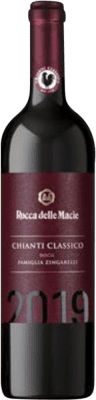 7,95 € Бесплатная доставка | Красное вино Rocca delle Macìe Famiglia Zingarelli D.O.C.G. Chianti Classico Италия Merlot, Sangiovese Половина бутылки 37 cl