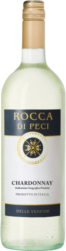 7,95 € Бесплатная доставка | Белое вино Rocca di Peci I.G.T. Delle Venezie Venecia Италия Chardonnay бутылка 1 L