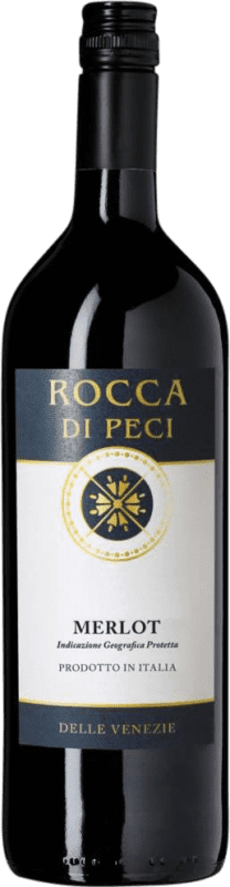 12,95 € Kostenloser Versand | Rotwein Rocca di Peci I.G.T. Delle Venezie Venecia Italien Merlot 1 L