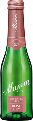 2,95 € Envío gratis | Espumoso rosado Rotkäppchen Mumm Dry Jahrgang Rosé Sekt Dry Seco Alemania Botellín 20 cl