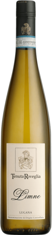12,95 € Envío gratis | Vino blanco Roveglia Limne D.O.C. Lugana Lombardia Italia Trebbiano di Lugana Botella 75 cl