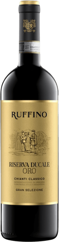 54,95 € Бесплатная доставка | Красное вино Ruffino Ducale Oro Gran Selezione Резерв D.O.C.G. Chianti Classico Италия Merlot, Sangiovese, Colorino бутылка 75 cl