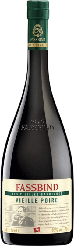 49,95 € Envio grátis | Aguardente Orujo S. Fassbind Les Vieilles Barriques Vieille Poire Suíça Garrafa 70 cl