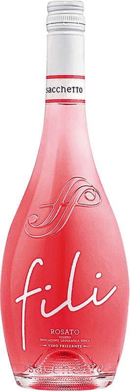 10,95 € Envio grátis | Espumante rosé Sacchetto Fili Frizzante Rosato I.G.T. Venezia Venecia Itália Merlot, Cabernet Garrafa 75 cl