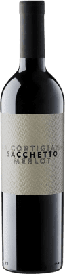 12,95 € Kostenloser Versand | Rotwein Sacchetto La Cortigiana I.G.T. Venezia Venecia Italien Merlot, Cabernet Sauvignon Flasche 75 cl