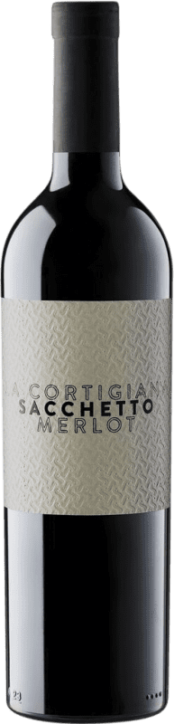 12,95 € Бесплатная доставка | Красное вино Sacchetto La Cortigiana I.G.T. Venezia Venecia Италия Merlot, Cabernet Sauvignon бутылка 75 cl