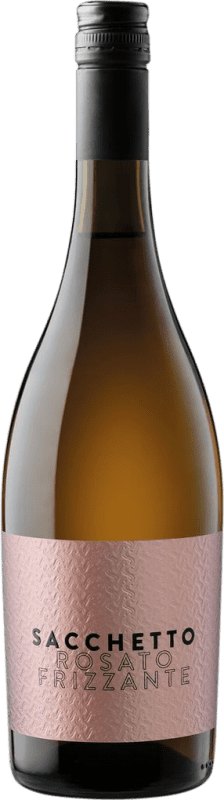 9,95 € Бесплатная доставка | Розовое игристое вино Sacchetto Frizzante — Слабо игристое I.G.T. Veneto Венето Италия Merlot — Мерло, Cabernet Sauvignon — Каберне Совиньон Бутылка 75 cl