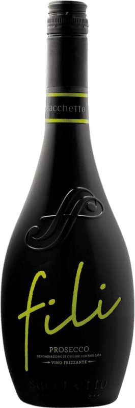 11,95 € Бесплатная доставка | Белое игристое Sacchetto Fili Frizzante брют D.O.C. Prosecco Venecia Италия Glera бутылка 75 cl