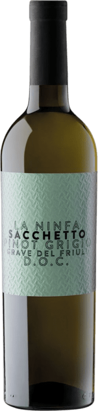 14,95 € Бесплатная доставка | Белое вино Sacchetto D.O.C. Friuli Grave Фриули-Венеция-Джулия Италия Pinot Gris — Пино Гри 75 cl