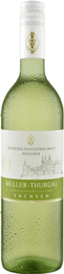 9,95 € Envio grátis | Vinho branco Meissen Sachsen Alemanha Müller-Thurgau Garrafa 75 cl